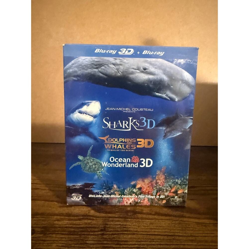 Jean-Michel Cousteau Sharks 3D Blu-ray 2007 Ocean Wonderland Trilogy